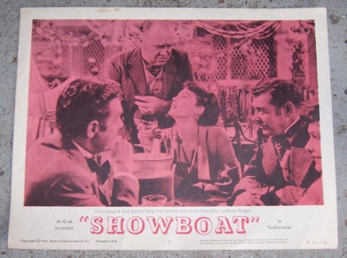 LOBBY CARD FOR SHOW BOAT STARRING KATHRYN GRAYSON, AVA GARDNER AND HOWARD KEEL