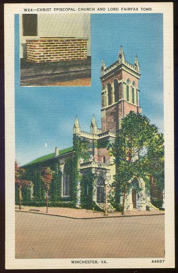 CHRIST EPISCOPAL CHURCH AND LORD FAIRFAX TOMB, WINCHESTER, VIRGINIA