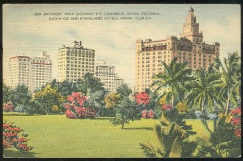 BAYFRONT PARK, SHOWING HOTELS, MIAMI FLORIDA