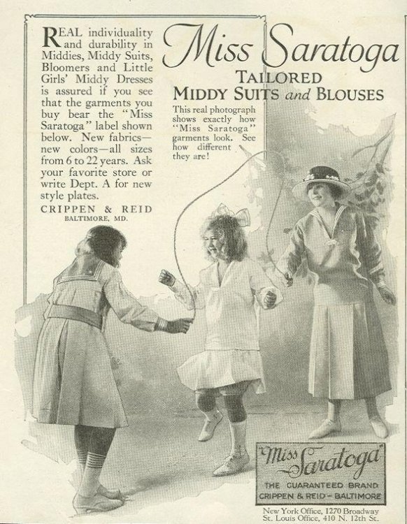 1921 LADIES HOME JOURNAL MISS SARATOGA GARMENTS MAGAZINE ADVERTISEMENT