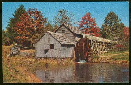 AUTUMN SCENE SHOWING MABRY MILL ON THE BLUE RIDGE PARKWAY