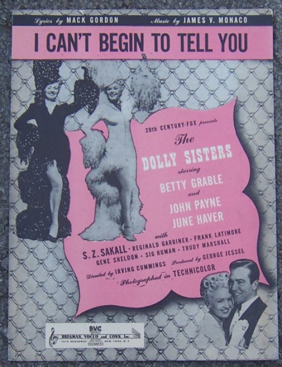 I CAN'T BEGIN TO TELL YOU