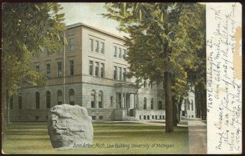 ANN ARBOR, MICHIGAN, LAW BUILDING, UNIVERSITY OF MICHIGAN