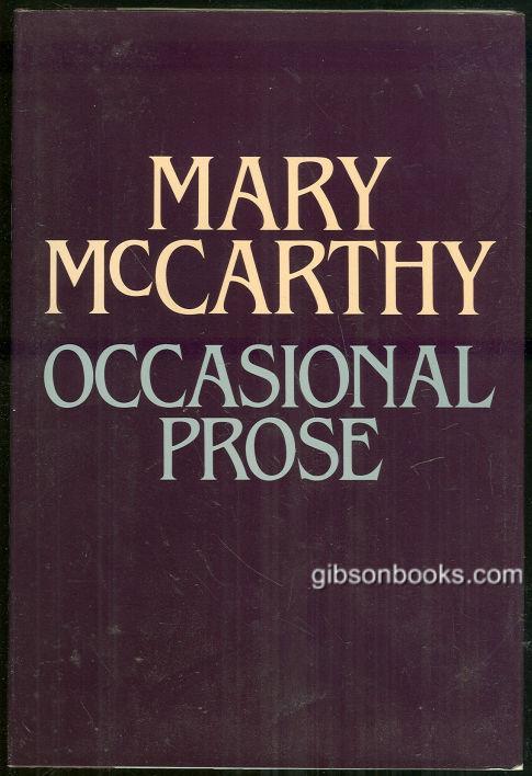 OCCASIONAL PROSE Essays