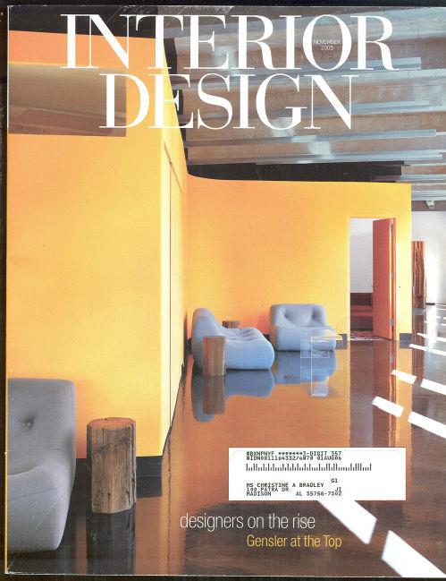 INTERIOR DESIGN MAGAZINE NOVEMBER 2005
