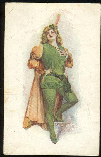 LOVELY LADY DRESSED UP, A STUDY IN GREEN