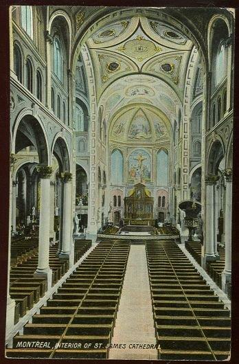 INTERIOR ST. JAMES CATHEDRAL, MONTREAL, CANADA