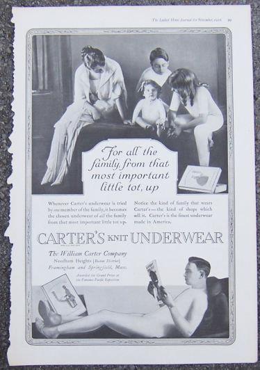 1916 LADIES HOME JOURNAL CARTER'S KNIT UNDERWEAR ADVERTISEMENT