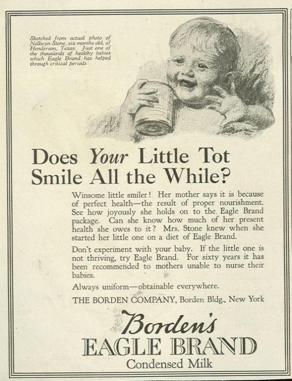 1921 LADIES HOME JOURNAL BORDEN'S EAGLE BRAND CONDENSED MILK MAGAZINE ADVERTISEMENT