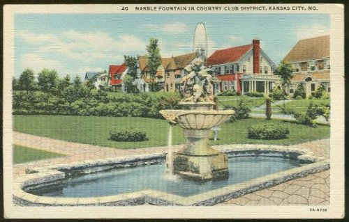 MARBLE FOUNTAIN IN COUNTRY CLUB DISTRICT KANSAS CITY, MISSOURI