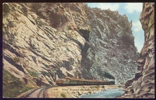 GOING THROUGH THE ROYAL GORGE, COLORADO