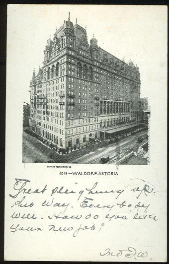 WALDORF ASTORIA, NEW YORK CITY, NEW YORK