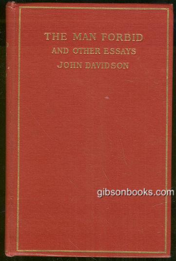 MAN FORBID AND OTHER ESSAYS