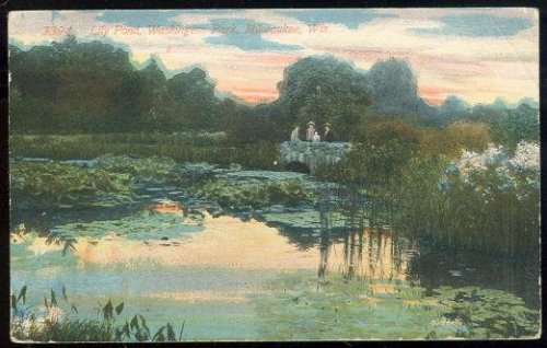 LILY POND, WASHINGTON PARK, MILWAUKEE, WISCONSIN