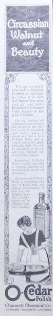 1917 LADIES HOME JOURNAL O CEDAR POLISH MAGAZINE ADVERTISEMENT