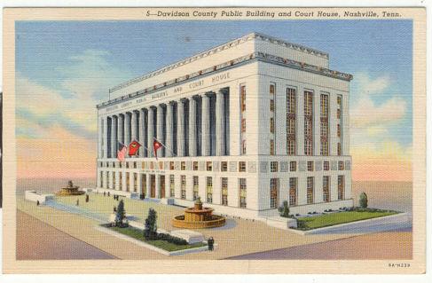 DAVIDSON COUNTY PUBLIC BUILDING AND COURT HOUSE NASHVILLE, TENNESSEE