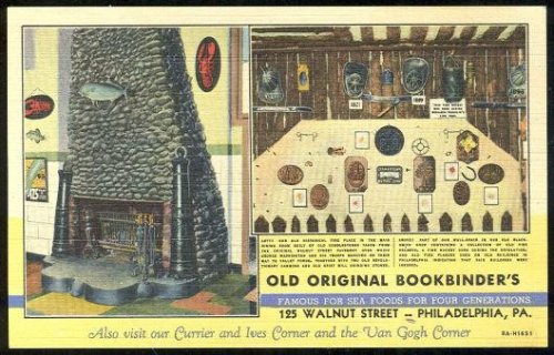 OLD ORIGINAL BOOKBINDER'S RESTAURANT, PHILADELPHIA, PENNSYLVANIA