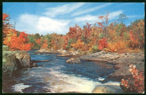 FALL LANDSCAPE, GREETINGS FROM INDIANA