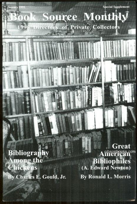 BOOK SOURCE MONTHLY MAGAZINE JANUARY 1995 DIRECTORY OF PRIVATE COLLECTORS Special Supplement