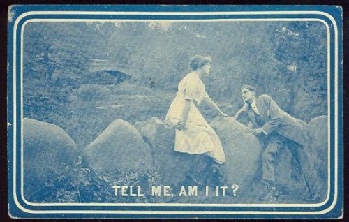 COURTING COUPLE ALONG RIVER BANK