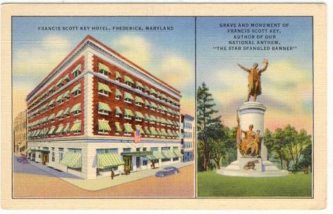 FRANCES SCOTT KEY HOTEL AND GRAVE AND MONUMENT, FREDERICK, MARYLAND
