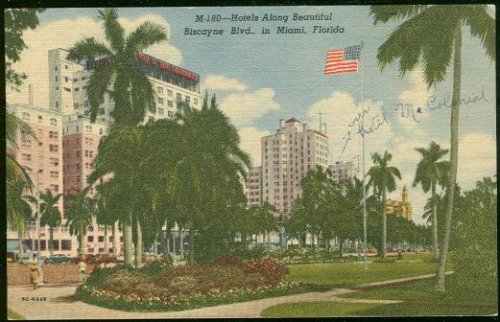 HOTELS ALONG BEAUTIFUL BISCAYNE BLVD., IN MIAMI, FLORIDA