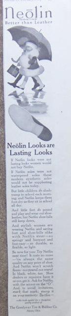 1917 LADIES HOME JOURNAL ADVERTISEMENT FOR NEOLIN SHOE SOLES