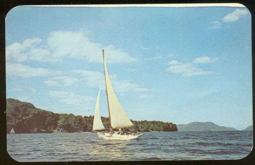 SAILING ON LAKES IN POCONO MOUNTAINS, PENNSYLVANIA