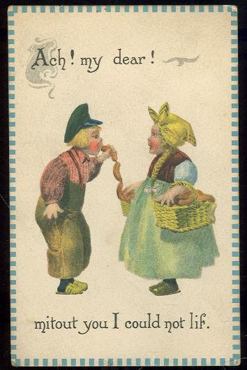 DUTCH COUPLE, ACH MY DEAR MITOUT YOU I COULD NOT LIF