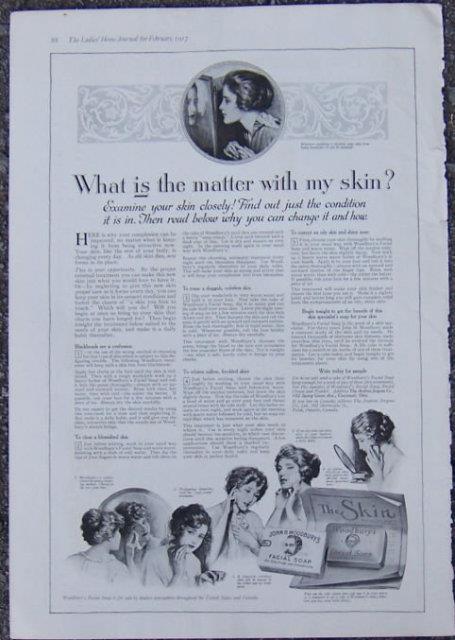 1917 LADIES HOME JOURNAL WOODBURY FACIAL SOAP MAGAZINE ADVERTISEMENT