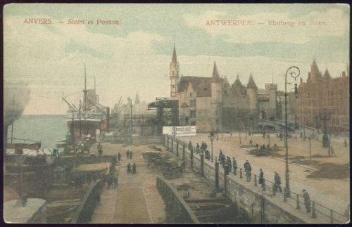 VLOTBRUG ET STEEN, ANTWERPEN, BELGIUM; ANVERS STEEN ET PONTON