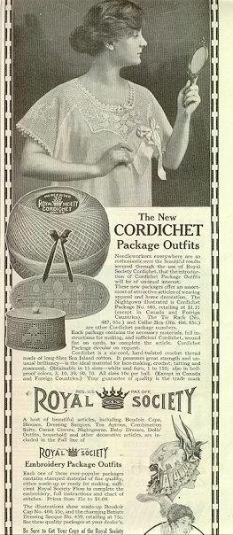 1915 LADIES HOME JOURNAL ROYAL SOCIETY CORDICHET PACKAGE OUTFITS MAGAZINE ADVERTISEMENT