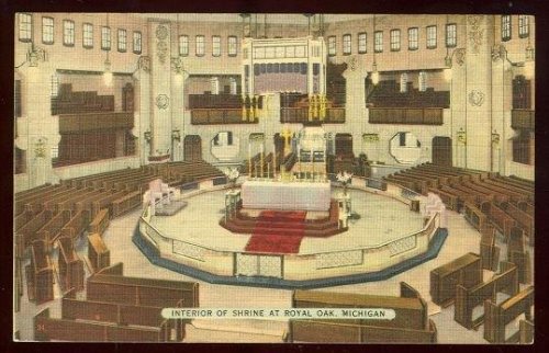 INTERIOR OF SHRINE OF THE LITTLE FLOWER, ROYAL OAK, MICHIGAN