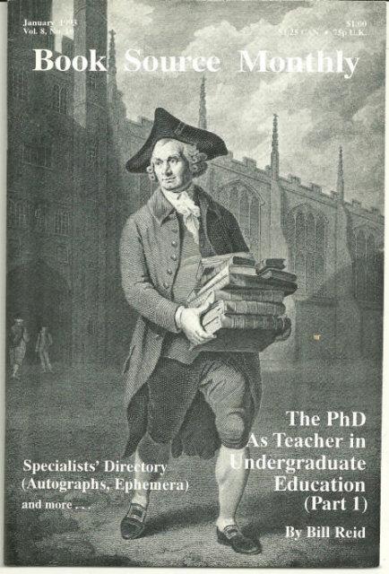 BOOK SOURCE MONTHLY MAGAZINE JANUARY 1993