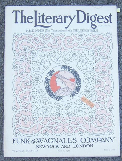 LITERARY DIGEST MAGAZINE MAY 6, 1911