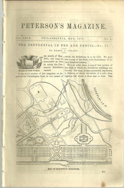 PHILADELPHIA CENTENNIAL IN PEN AND PENCIL NO. II FROM 1876 PETERSON'S MAGAZINE