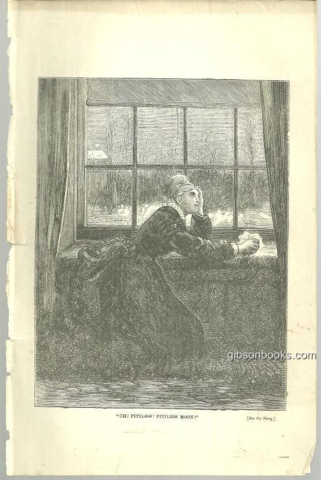 OH PITILESS, PITILESS MOON FROM 1876 PETERSON'S MAGAZINE
