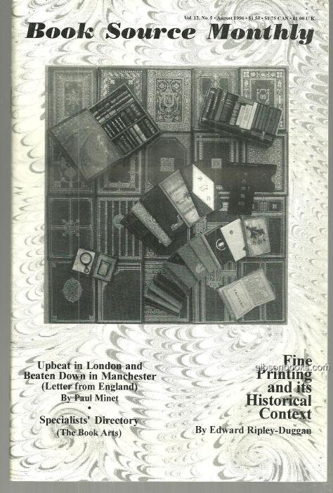 BOOK SOURCE MONTHLY MAGAZINE AUGUST 1996