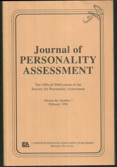 JOURNAL OF PERSONALITY ASSESSMENT Volume 66, Number 1, February 1996