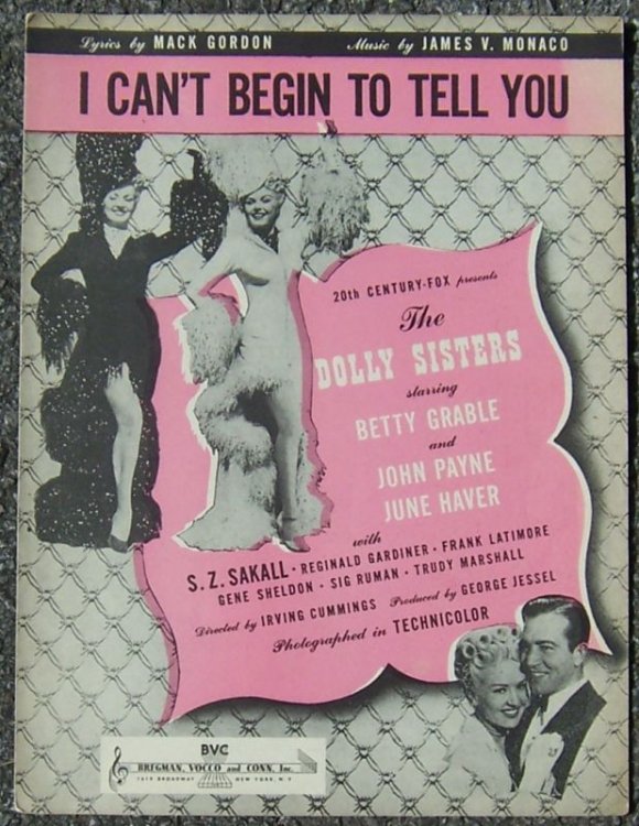 I CAN'T BEGIN TO TELL YOU