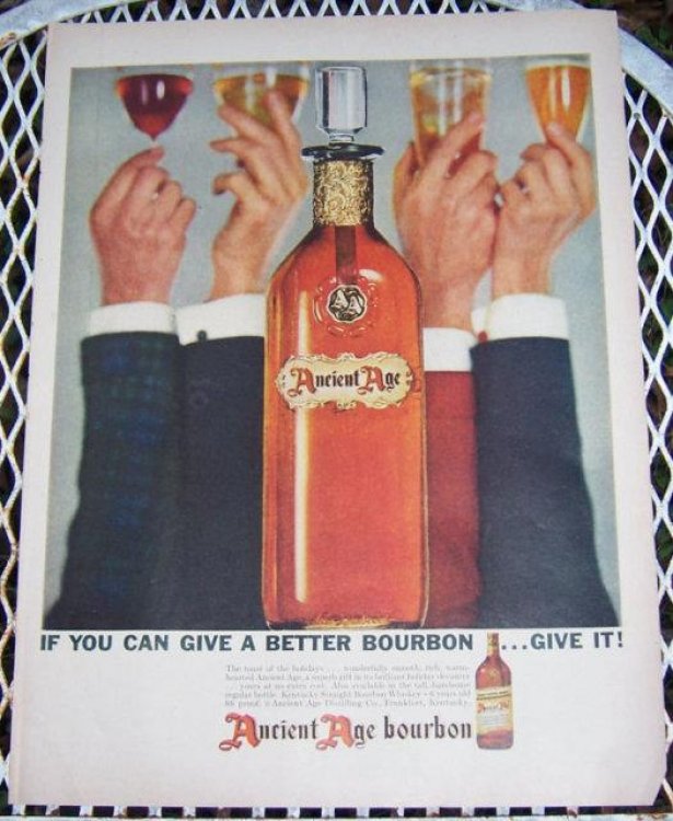 1956 ANCIENT AGE BOURBON LIFE MAGAZINE ADVERTISEMENT
