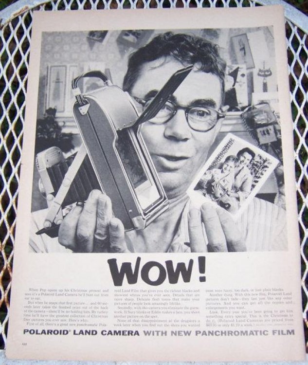 1956 POLAROID LAND CAMERA LIFE MAGAZINE ADVERTISEMENT