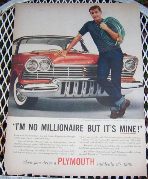 1956 PLYMOUTH LIFE MAGAZINE ADVERTISEMENT