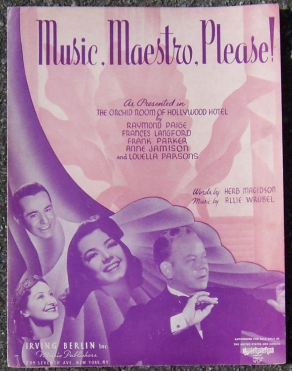 MUSIC, MAESTRO, PLEASE