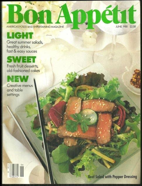 BON APPETIT MAGAZINE JUNE 1988
