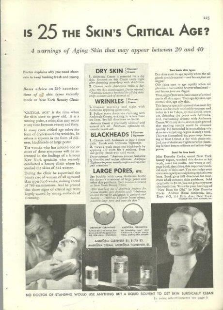 1932 GOOD HOUSEKEEPING MAGAZINE ADVERTISEMENT FOR AMBROSIA CLEANSER
