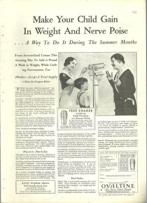 1932 GOOD HOUSEKEEPING MAGAZINE ADVERTISEMENT FOR OVALTINE