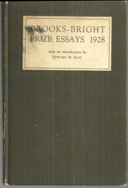 BROOKS-BRIGHT PRIZE ESSAYS 1928