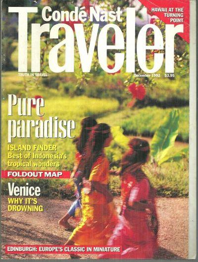 CONDE NAST TRAVELER MAGAZINE DECEMBER 1992