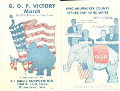 G. O. P. VICTORY MARCH 1960 MILWAUKEE COUNTY REPUBLICAN PARTY